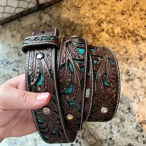 Leather belt